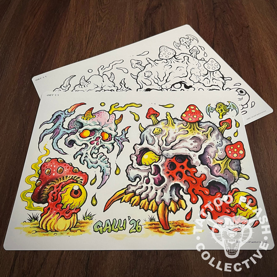 Enrico Galli Flash Enrico Galli Tattoo Flash #11
