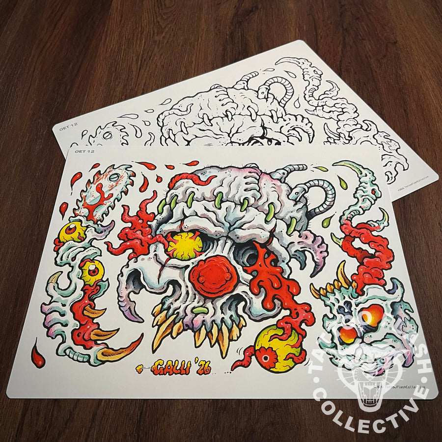 Enrico Galli Flash Enrico Galli Tattoo Flash #12