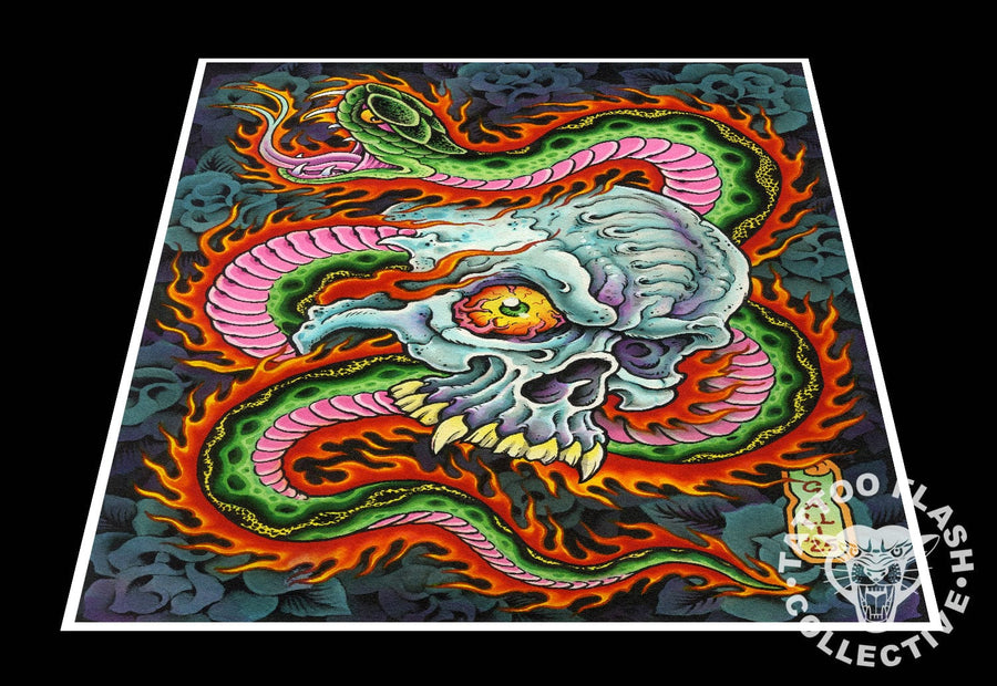 Enrico Galli prints 12"x16" Enrico Galli Tattoo Print #26- 12"x16" and 18"x24"