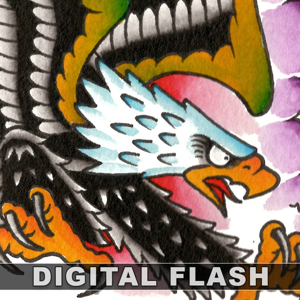 Eric Perfect Eric Perfect Digital Tattoo Flash #73-#76 - tattooflashcollective