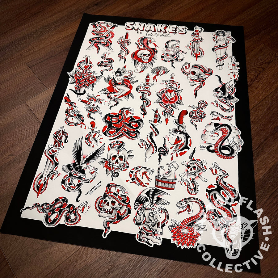 Eric Perfect prints Eric Perfect Tattoo Print #38- 18"x24" or 22"x30"
