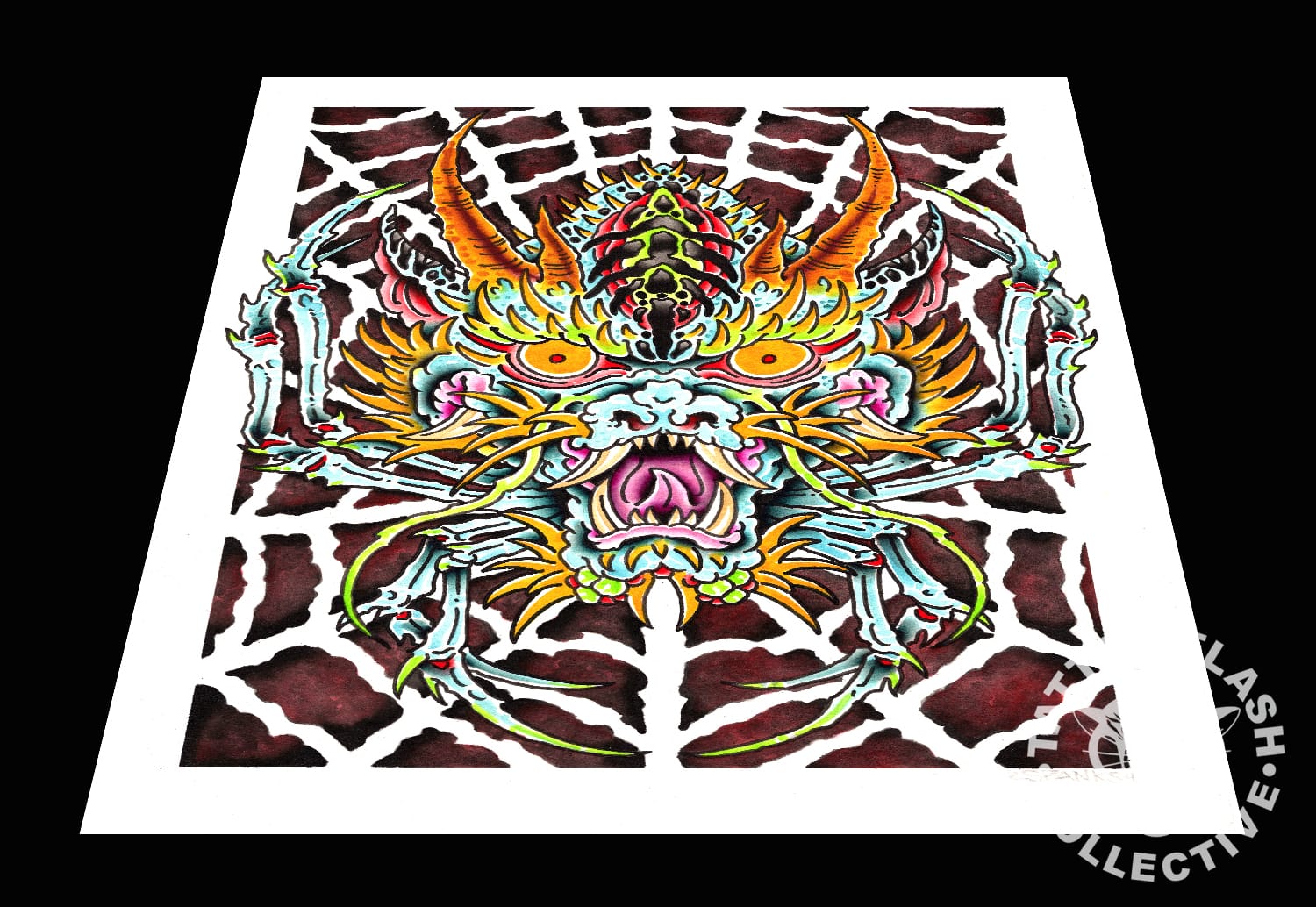 hunter spanks prints Hunter Spanks Tattoo Print #23- 9"x12"