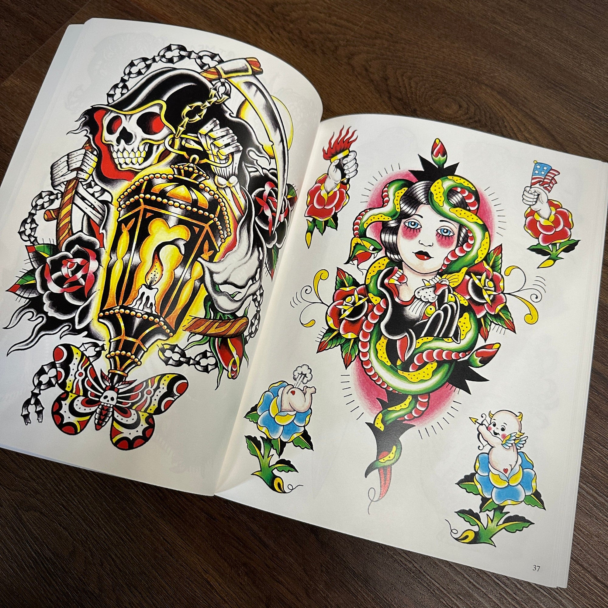 J.D. Crowe book Books Official Tattoo Brand- Assorted Designs Vol.1