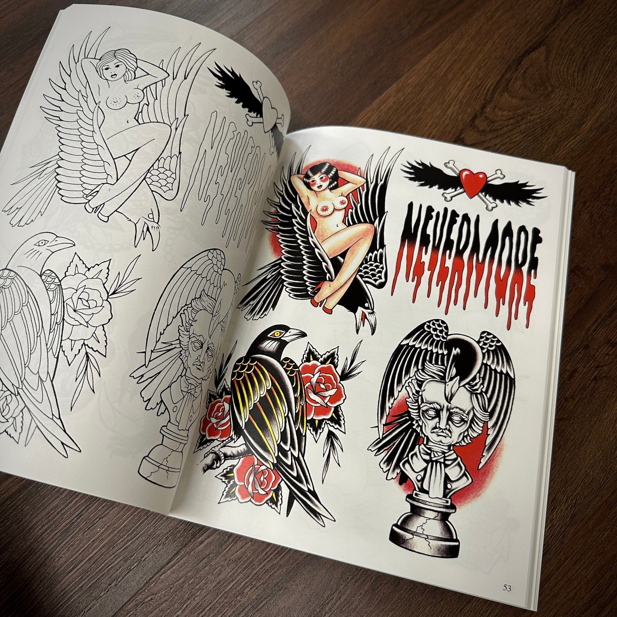 J.D. Crowe book Books Official Tattoo Brand- Assorted Designs Vol.6