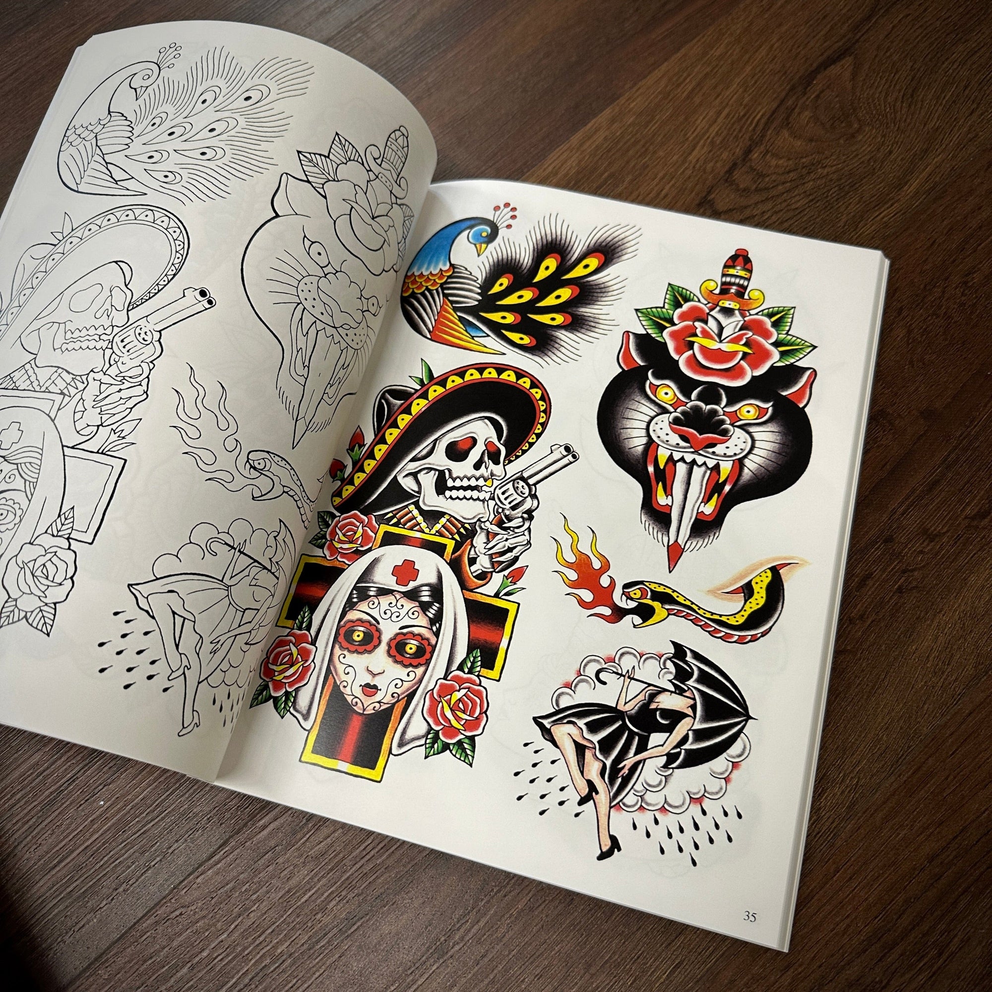 J.D. Crowe book Books Official Tattoo Brand- Assorted Designs Vol.6