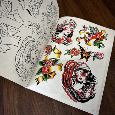 J.D. Crowe book Books Official Tattoo Brand- Assorted Designs Vol.7