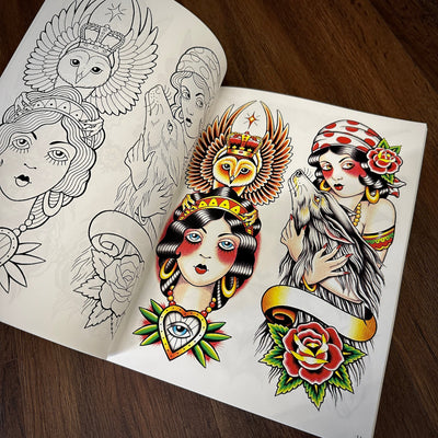 J.D. Crowe book Books Official Tattoo Brand- Assorted Designs Vol.7