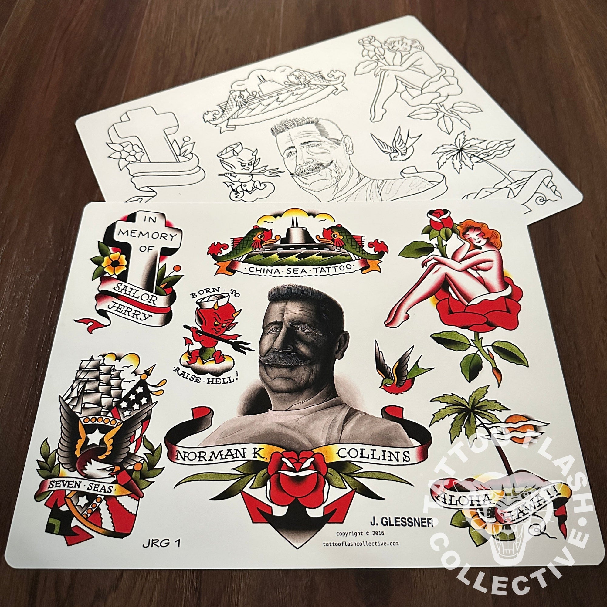 John Glessner Flash John Glessner Tattoo Flash #01