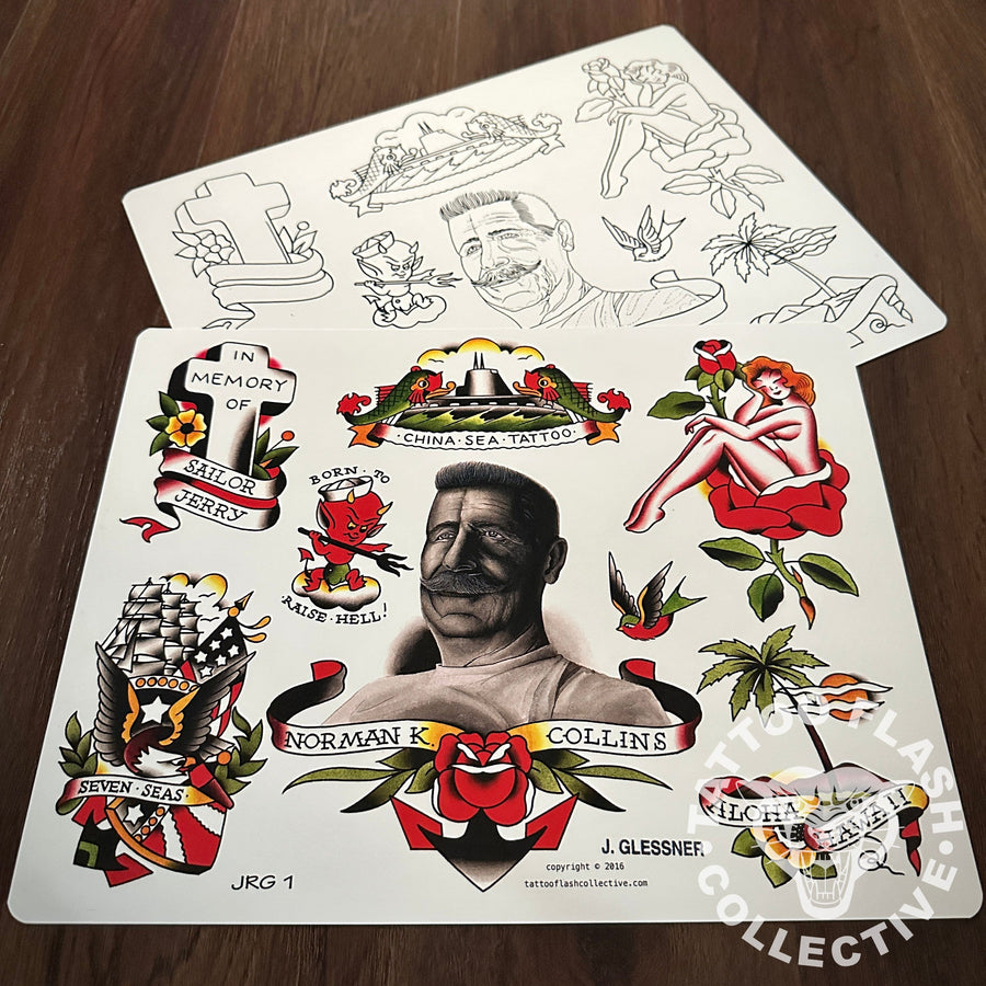 John Glessner Flash John Glessner Tattoo Flash #01