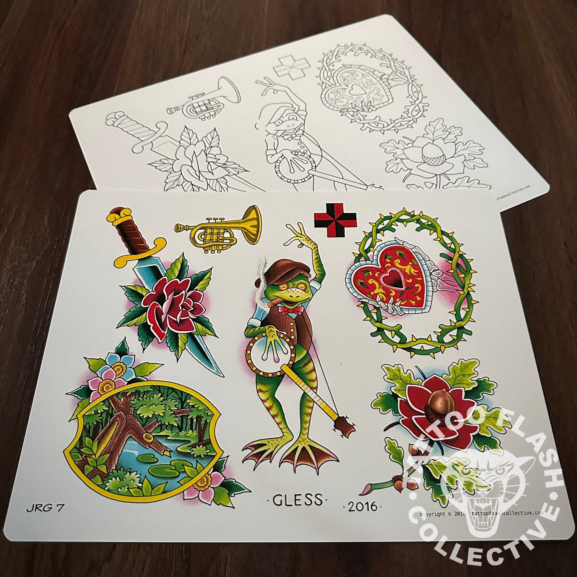 John Glessner Flash John Glessner Tattoo Flash #07