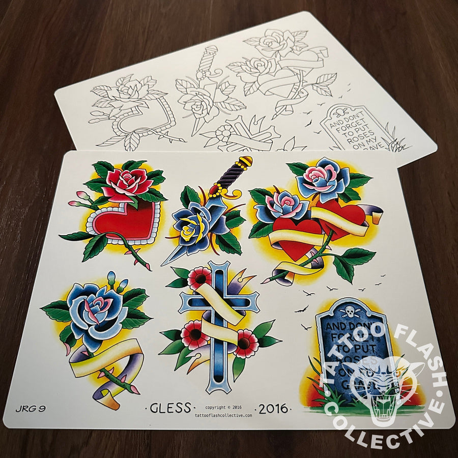 John Glessner Flash John Glessner Tattoo Flash #09