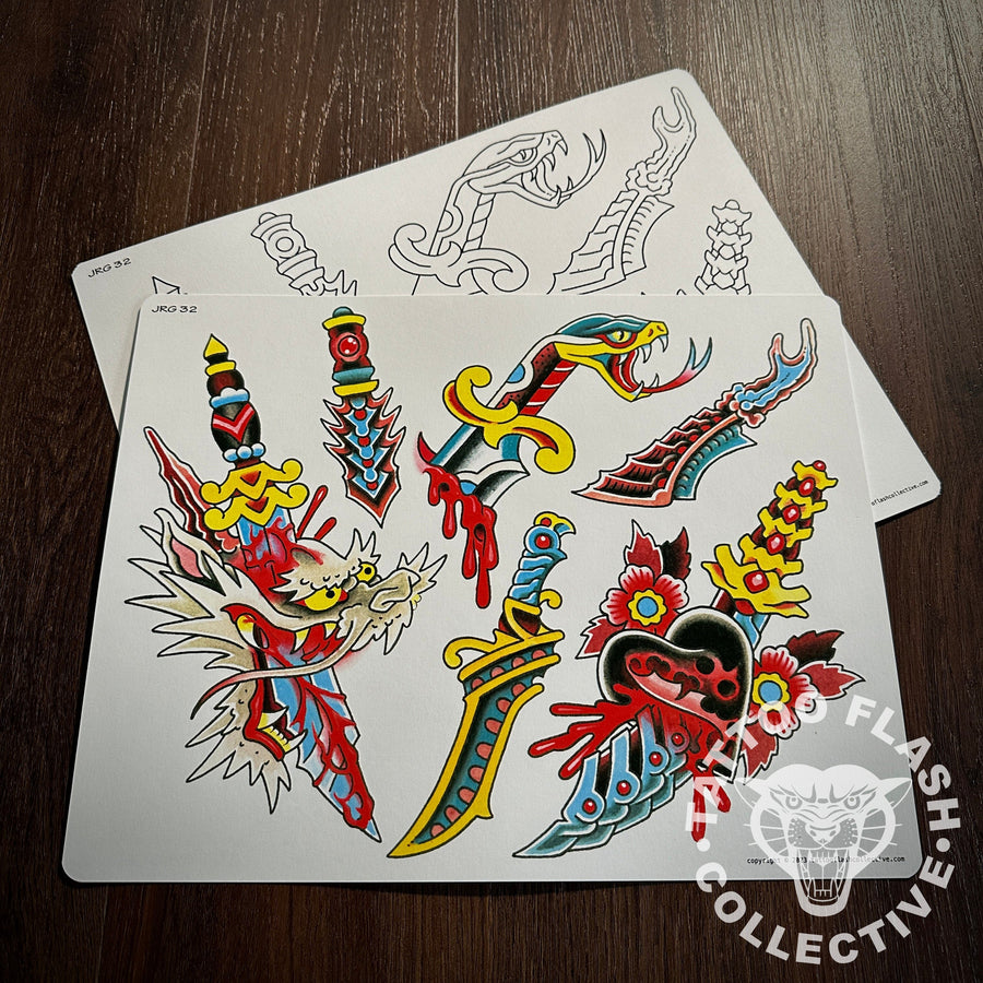 John Glessner Flash John Glessner Tattoo Flash #32