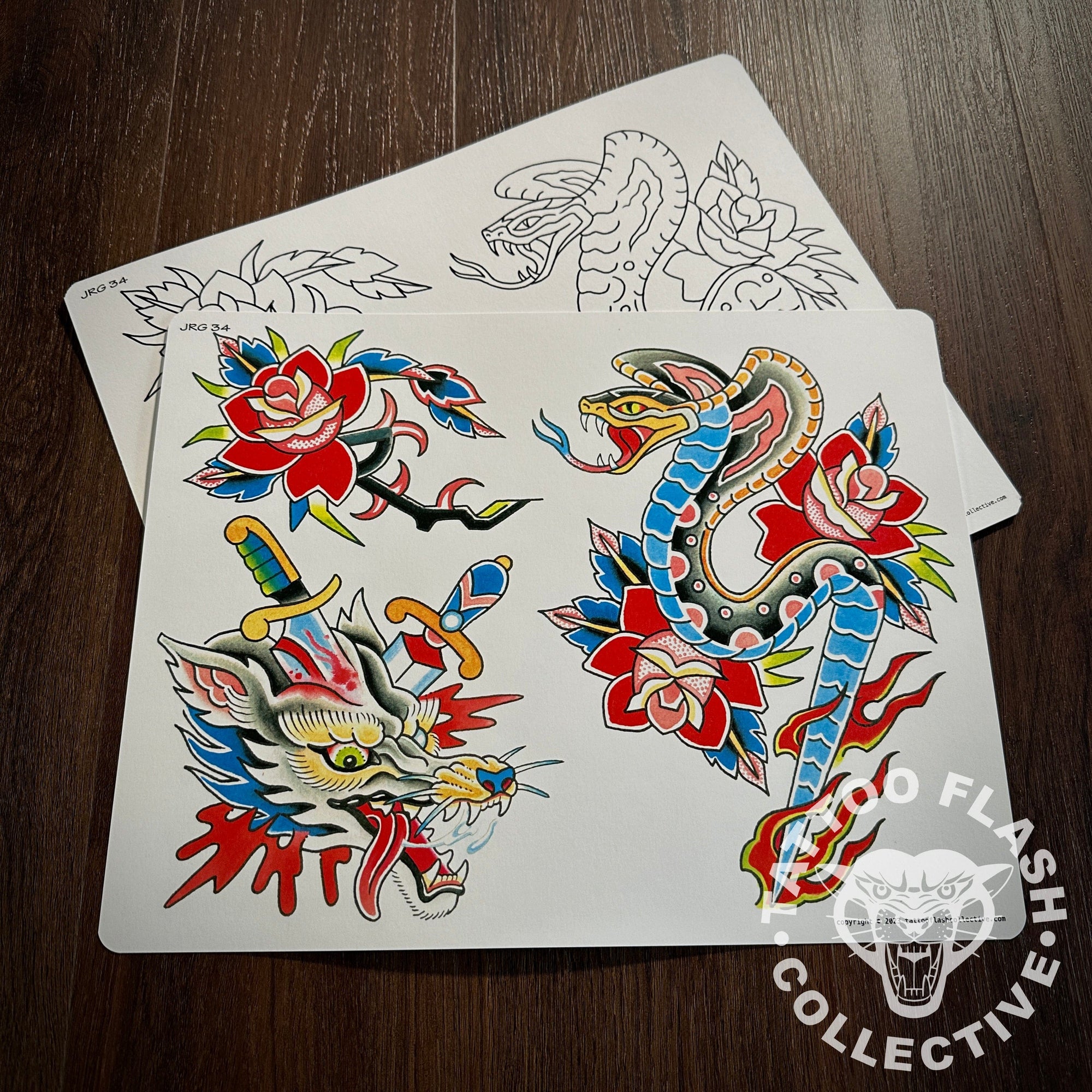 John Glessner Flash John Glessner Tattoo Flash #34