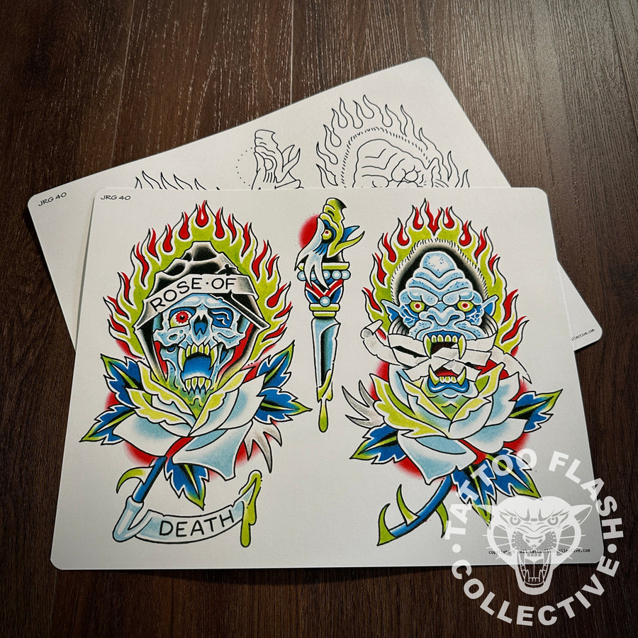 John Glessner Flash John Glessner Tattoo Flash #40
