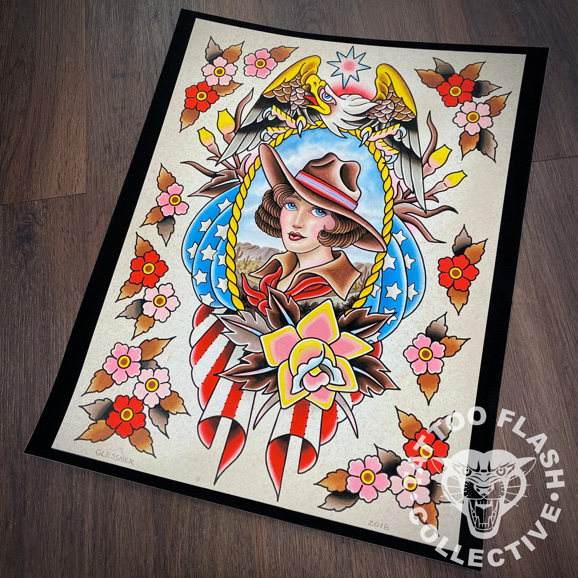 John Glessner prints John Glessner Tattoo Print #06- 16"x20"