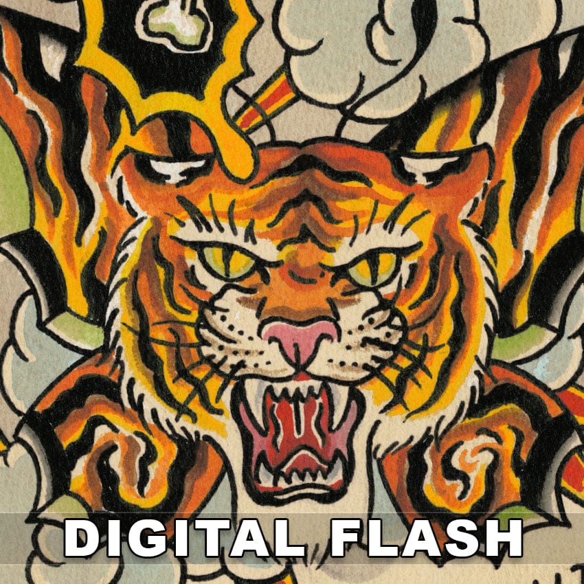 Justin Zanghi digital download Justin Zanghi Digital Tattoo Flash #01-#05