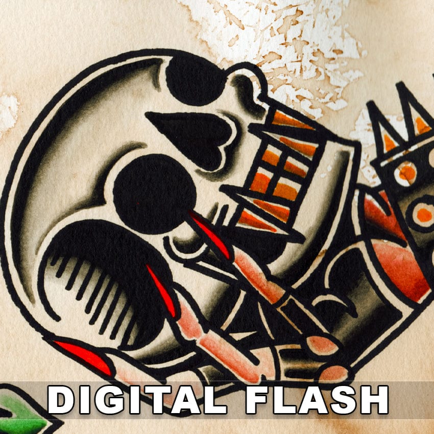 Kate Collins digital download Kate Collins Digital Tattoo Flash #01-#04