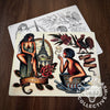 Laurent Trelaun Flash Laurent Trelaun Tattoo Flash #01