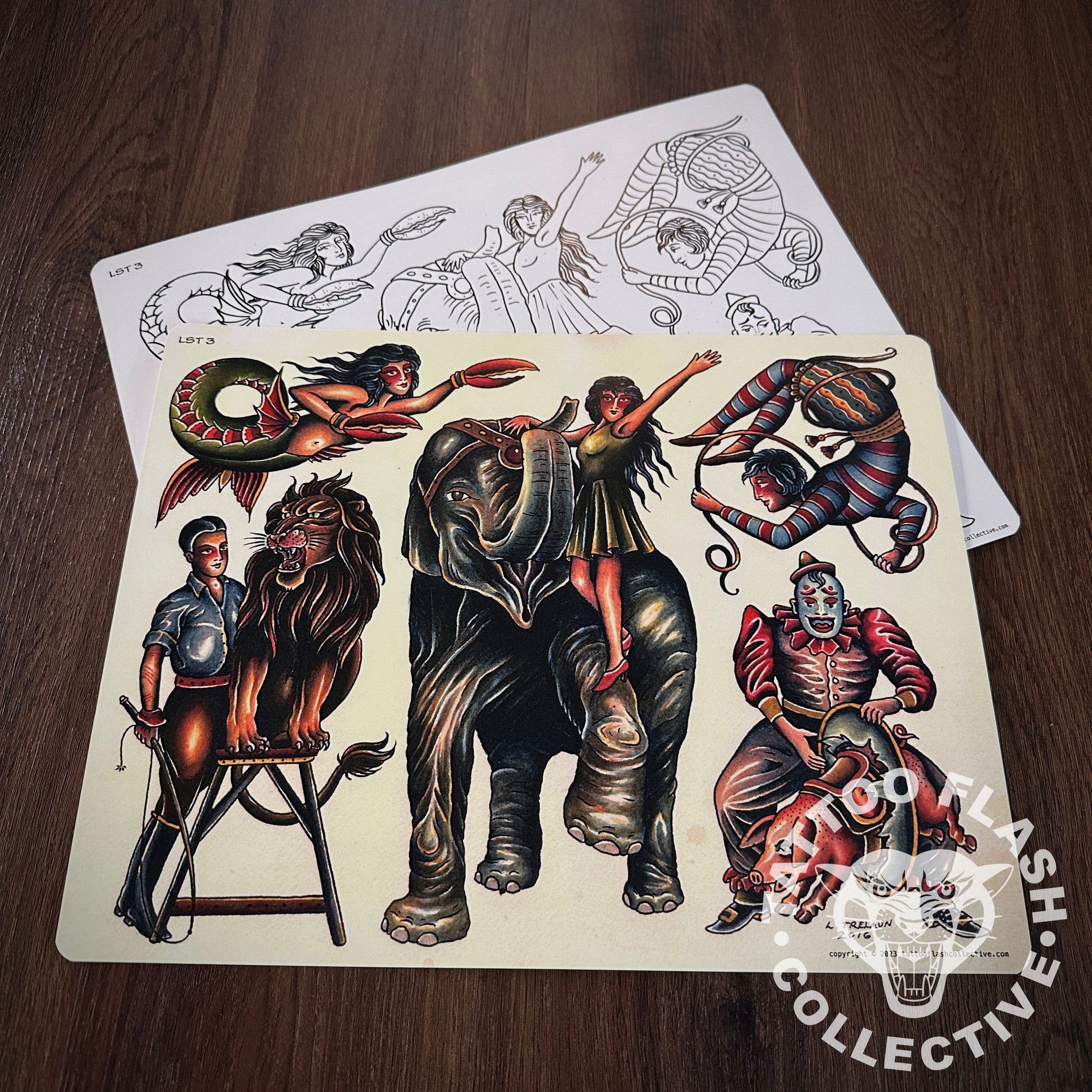 Laurent Trelaun Flash Laurent Trelaun Tattoo Flash #03