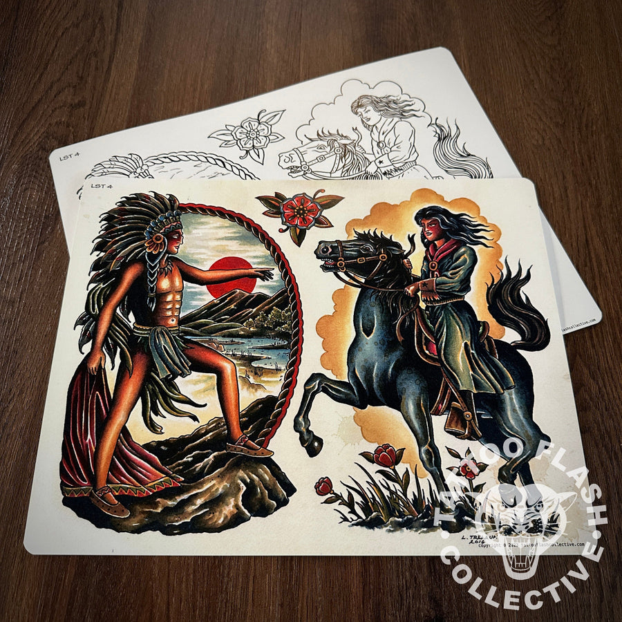 Laurent Trelaun Flash Laurent Trelaun Tattoo Flash #04