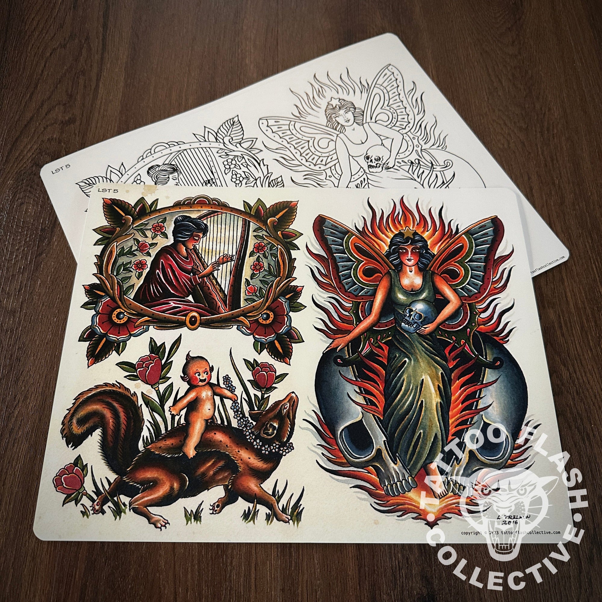 Laurent Trelaun Flash Laurent Trelaun Tattoo Flash #05