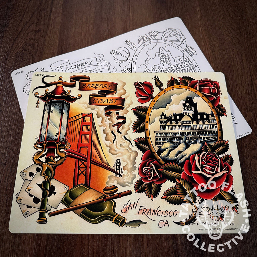 Laurent Trelaun Flash Laurent Trelaun Tattoo Flash #06