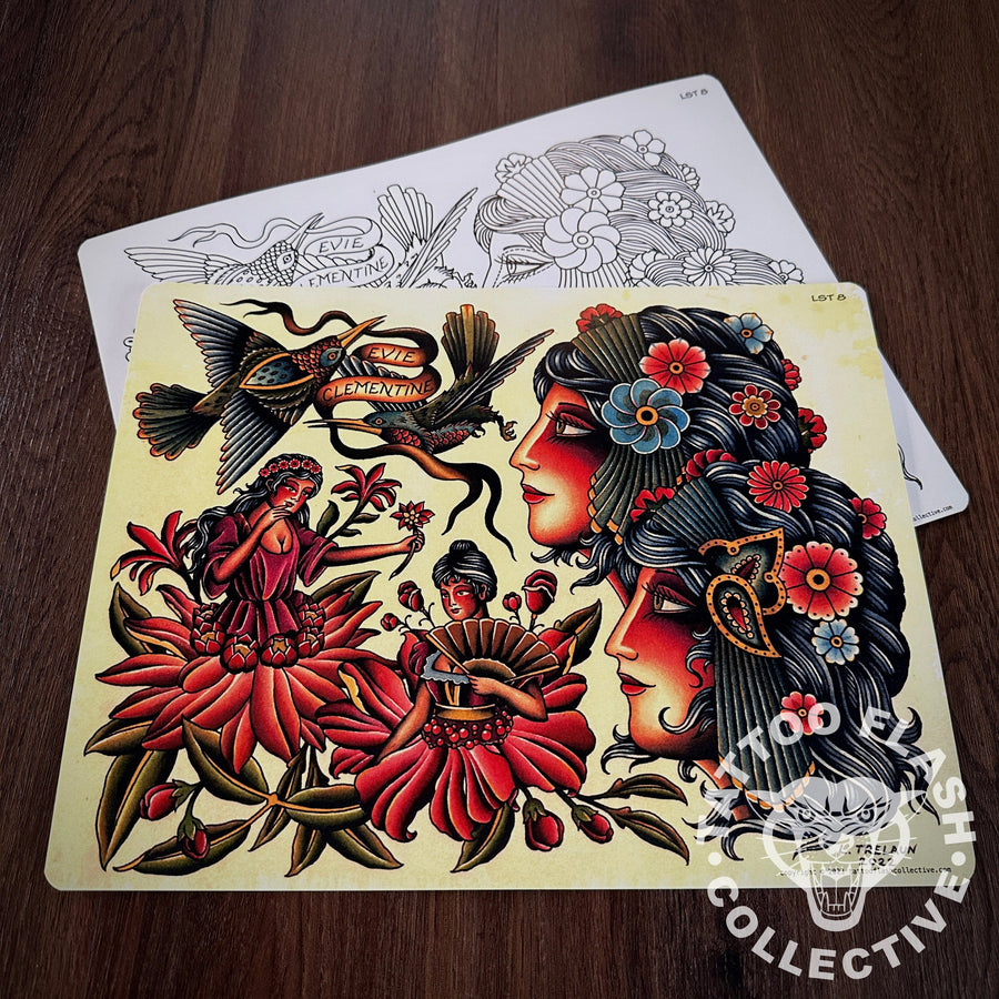 Laurent Trelaun Flash Laurent Trelaun Tattoo Flash #08