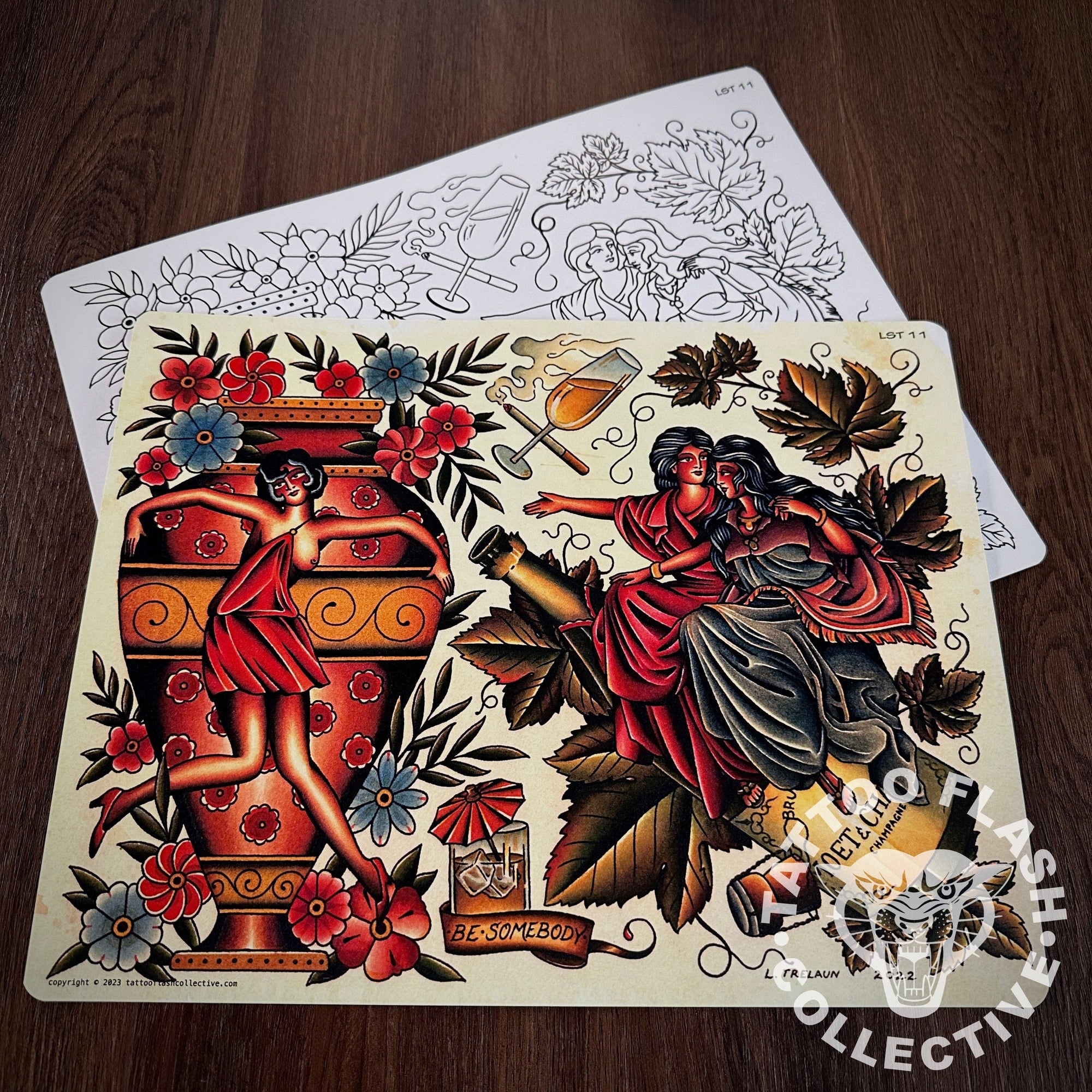 Laurent Trelaun Flash Laurent Trelaun Tattoo Flash #11