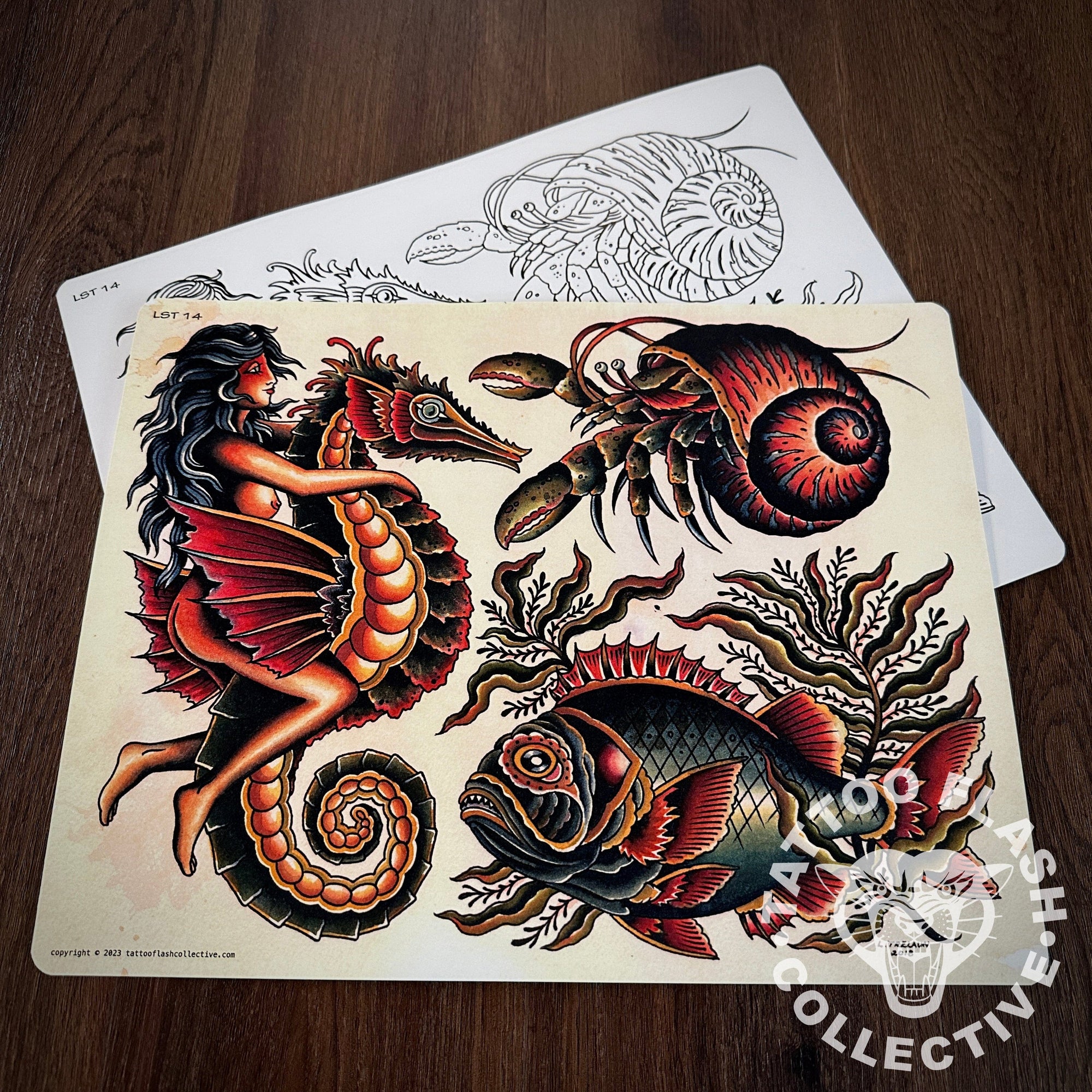 Laurent Trelaun Flash Laurent Trelaun Tattoo Flash #14