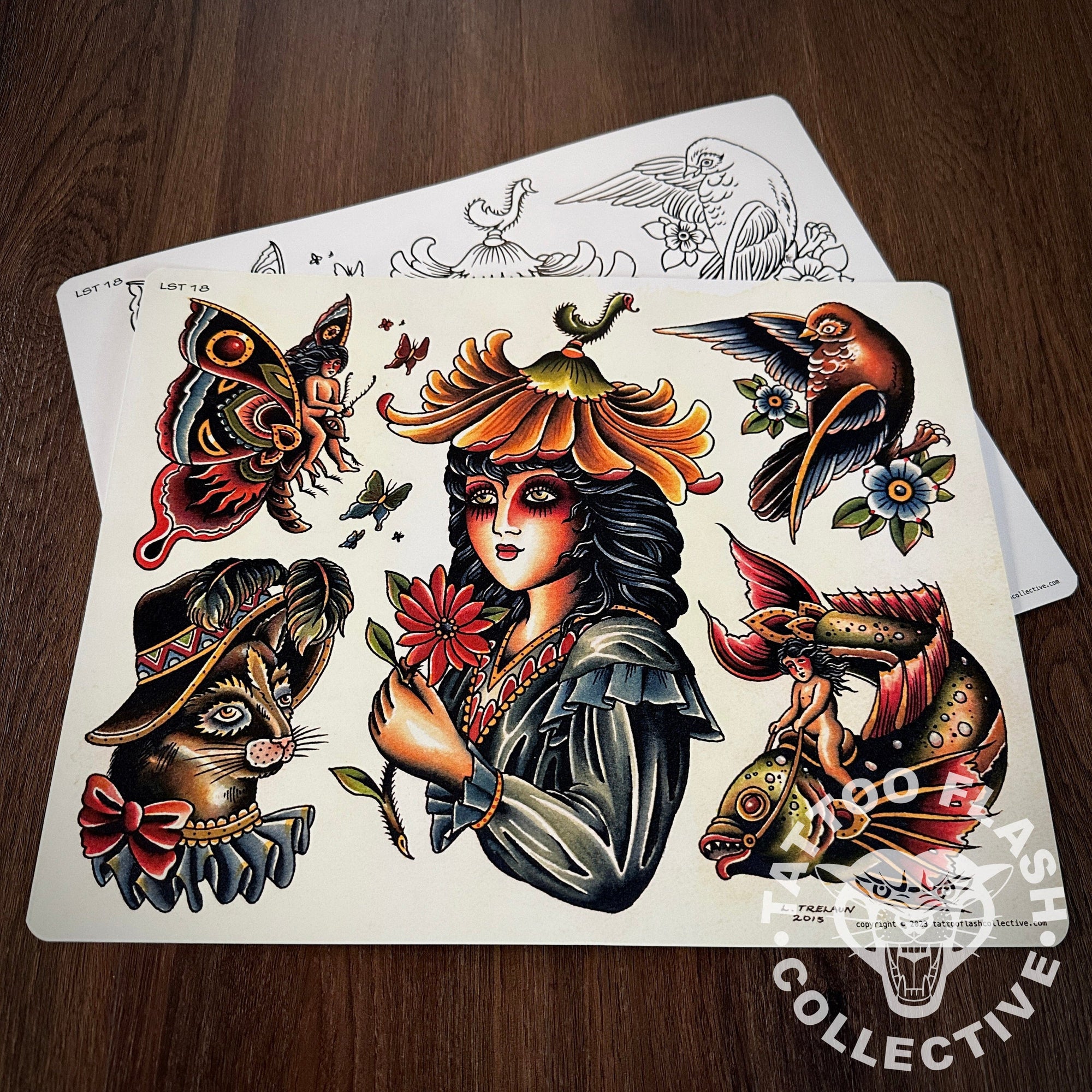 Laurent Trelaun Flash Laurent Trelaun Tattoo Flash #18