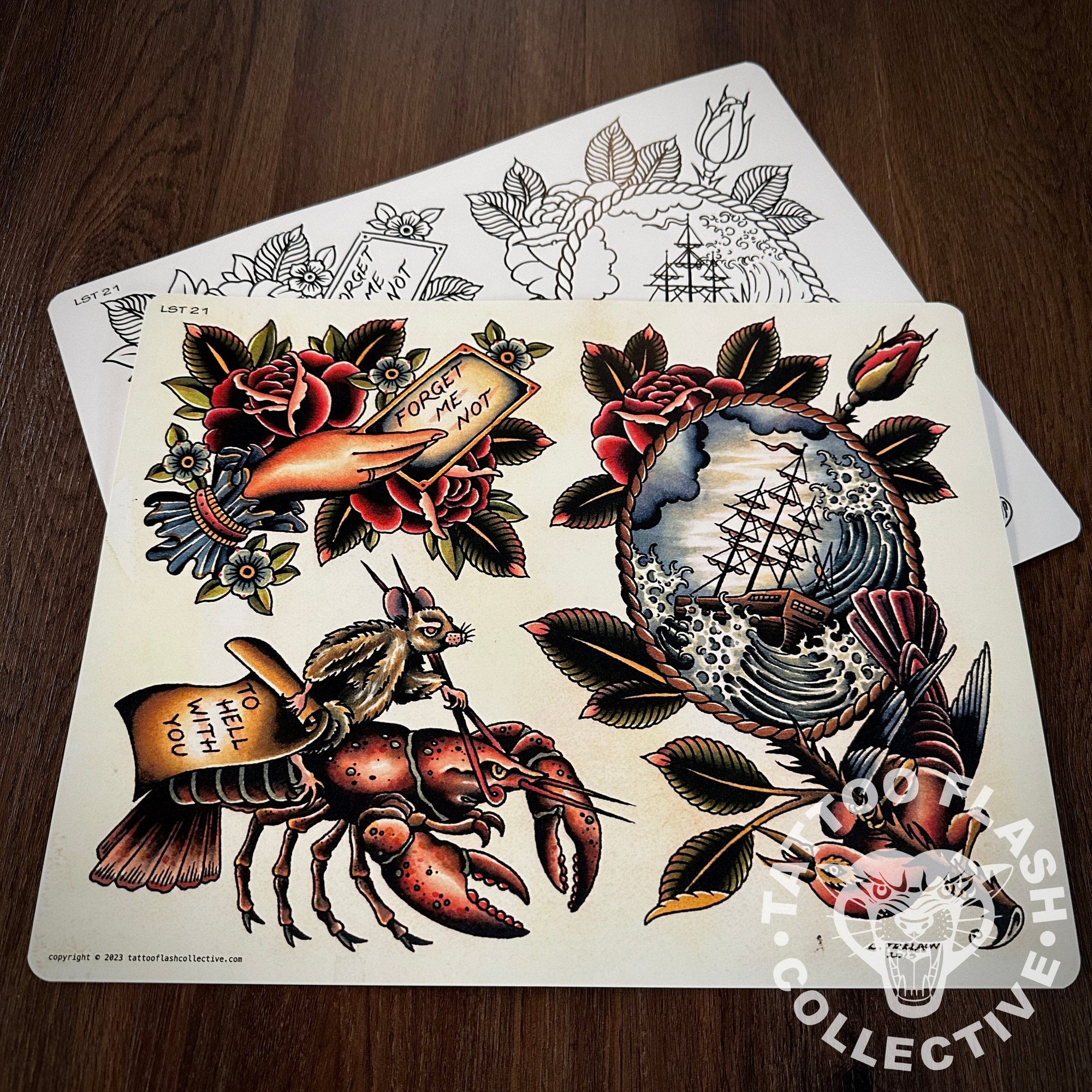 Laurent Trelaun Flash Laurent Trelaun Tattoo Flash #21