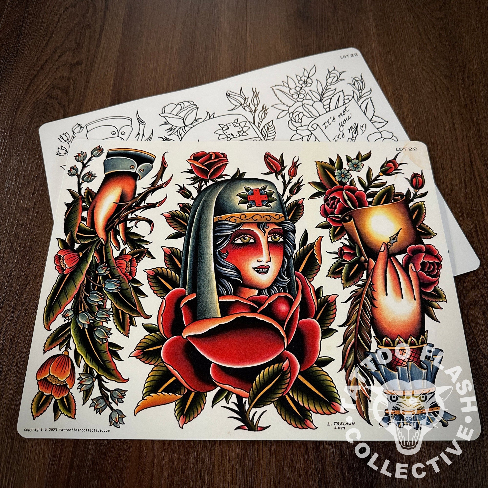 Laurent Trelaun Flash Laurent Trelaun Tattoo Flash #22