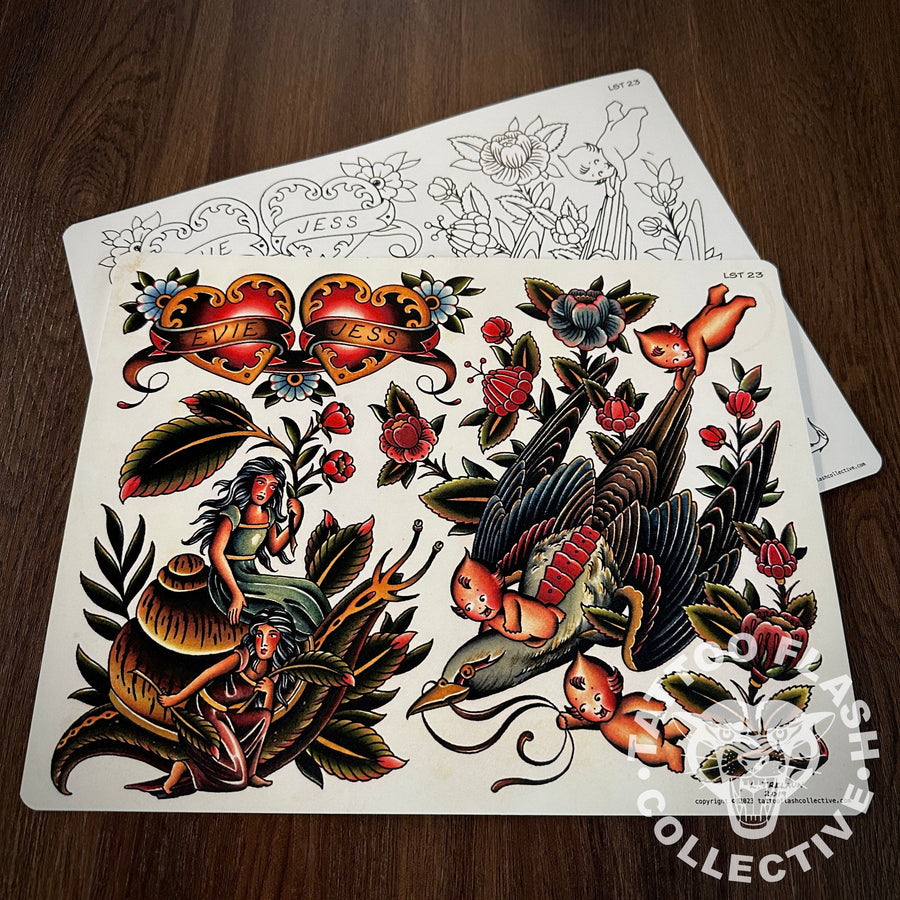 Laurent Trelaun Flash Laurent Trelaun Tattoo Flash #23