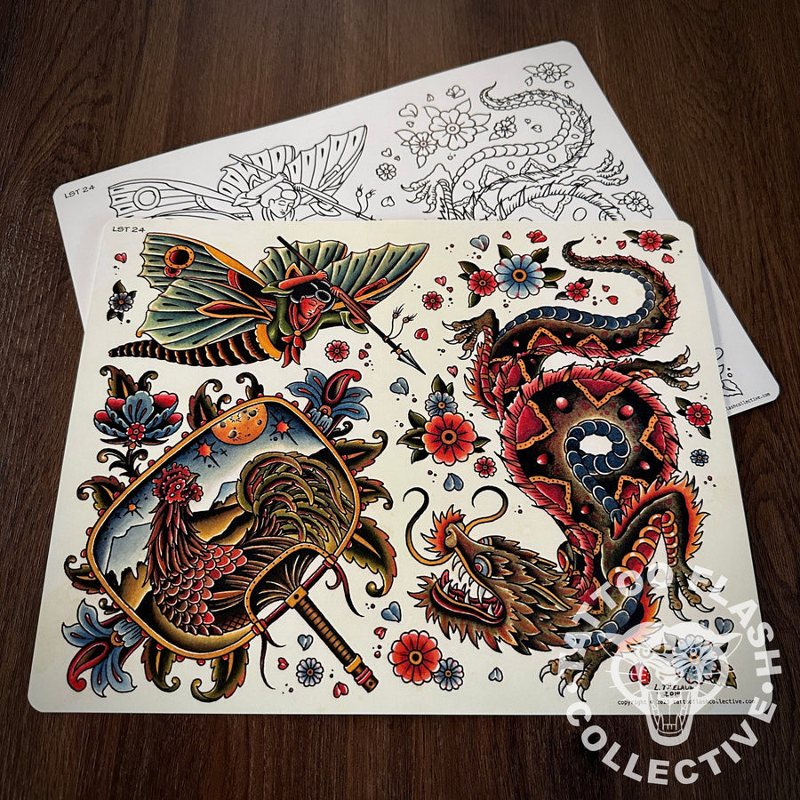 Laurent Trelaun Flash Laurent Trelaun Tattoo Flash #24