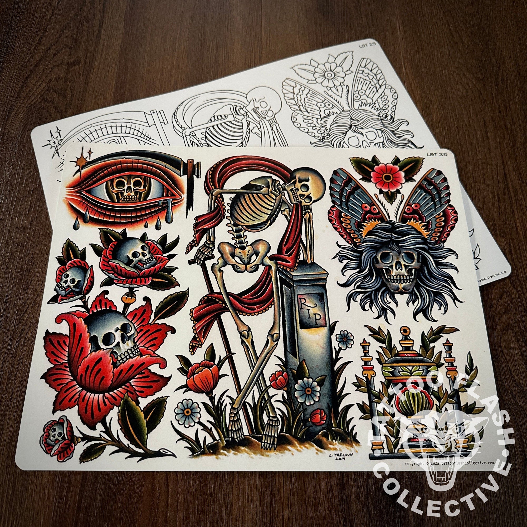 Laurent Trelaun Flash Laurent Trelaun Tattoo Flash #25