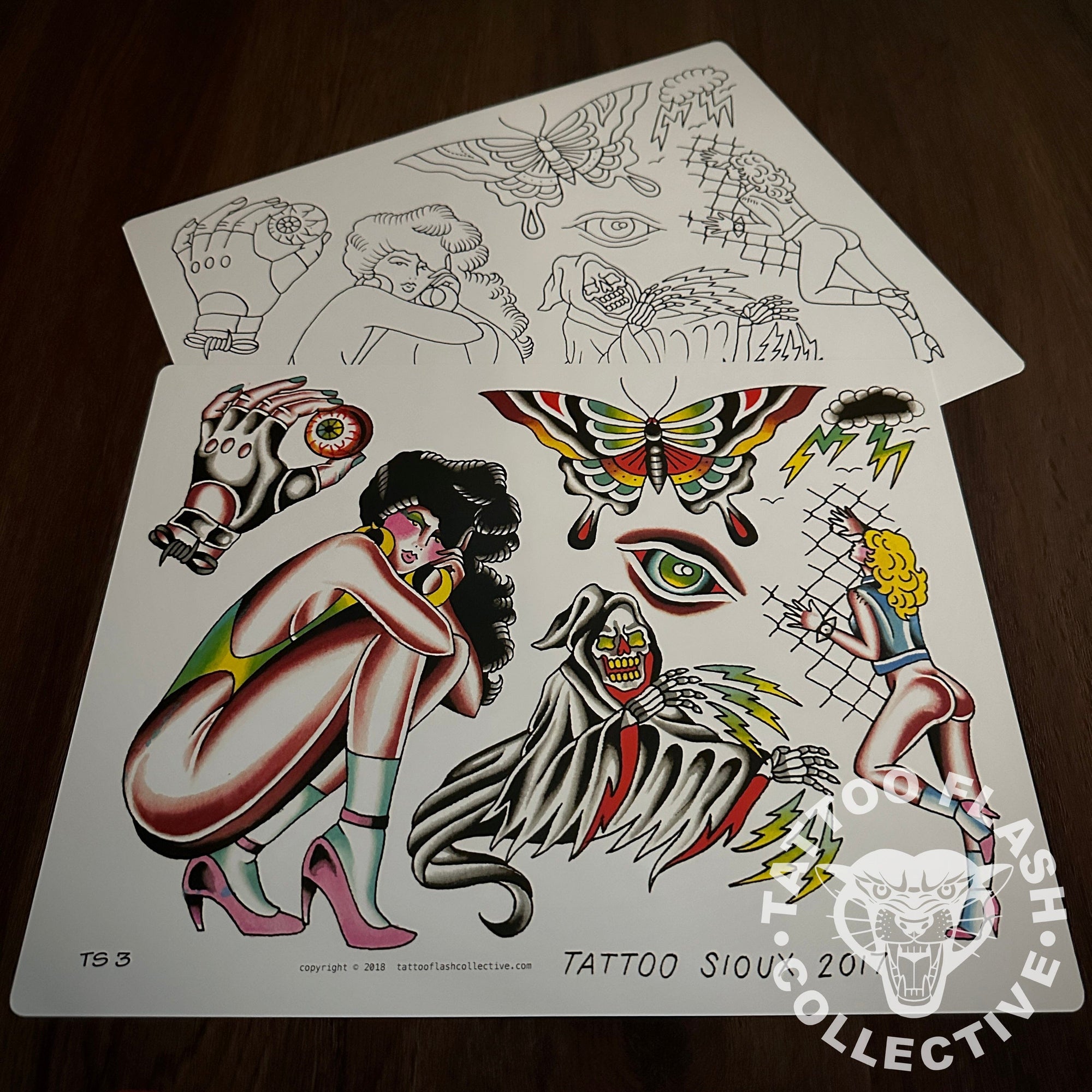 leina okumara Flash Leina Sioux Tattoo Flash #03 (old stock)