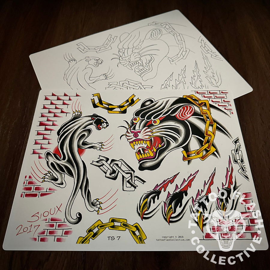 leina okumara Flash Leina Sioux Tattoo Flash #07 (old stock)