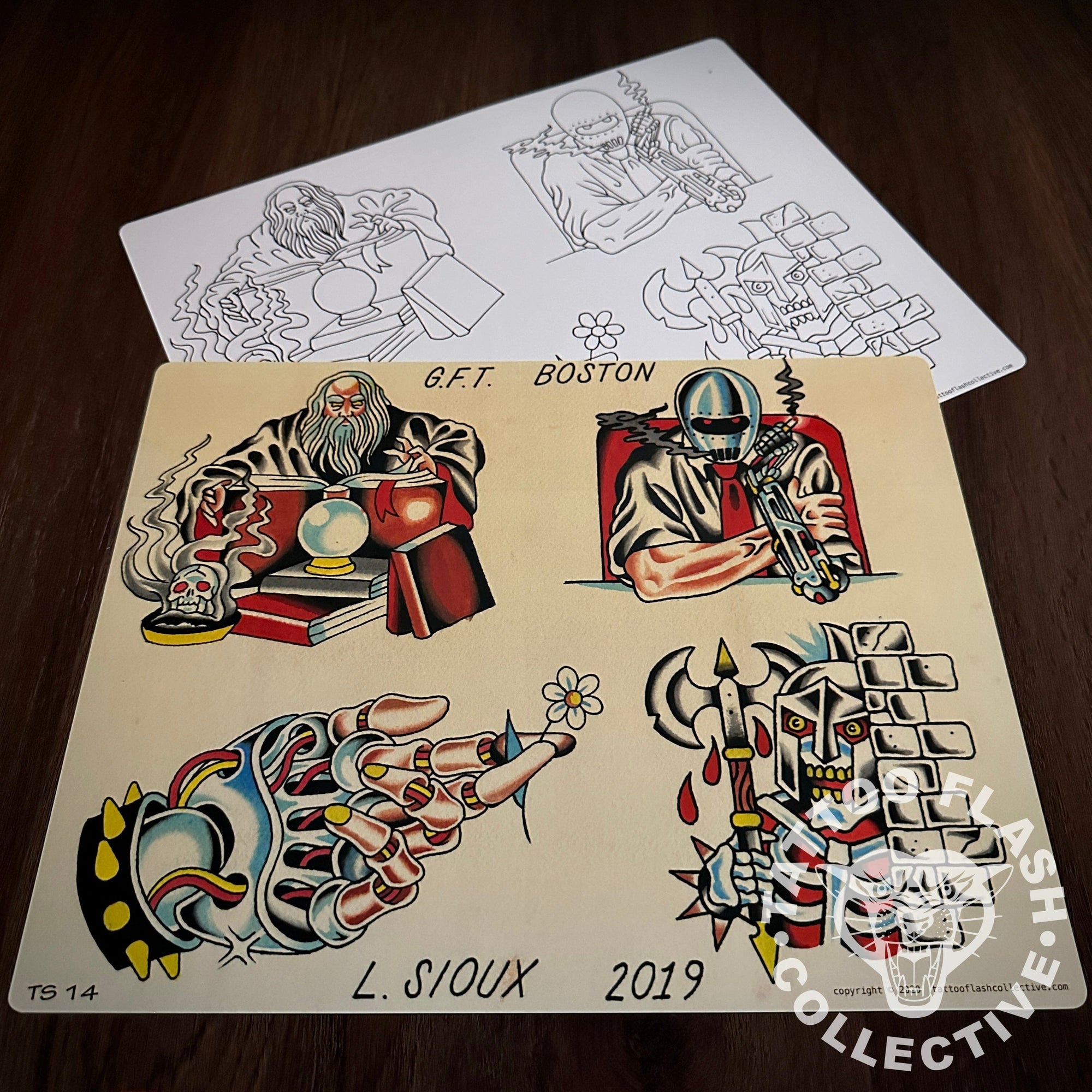 leina okumara Flash Leina Sioux Tattoo Flash #14