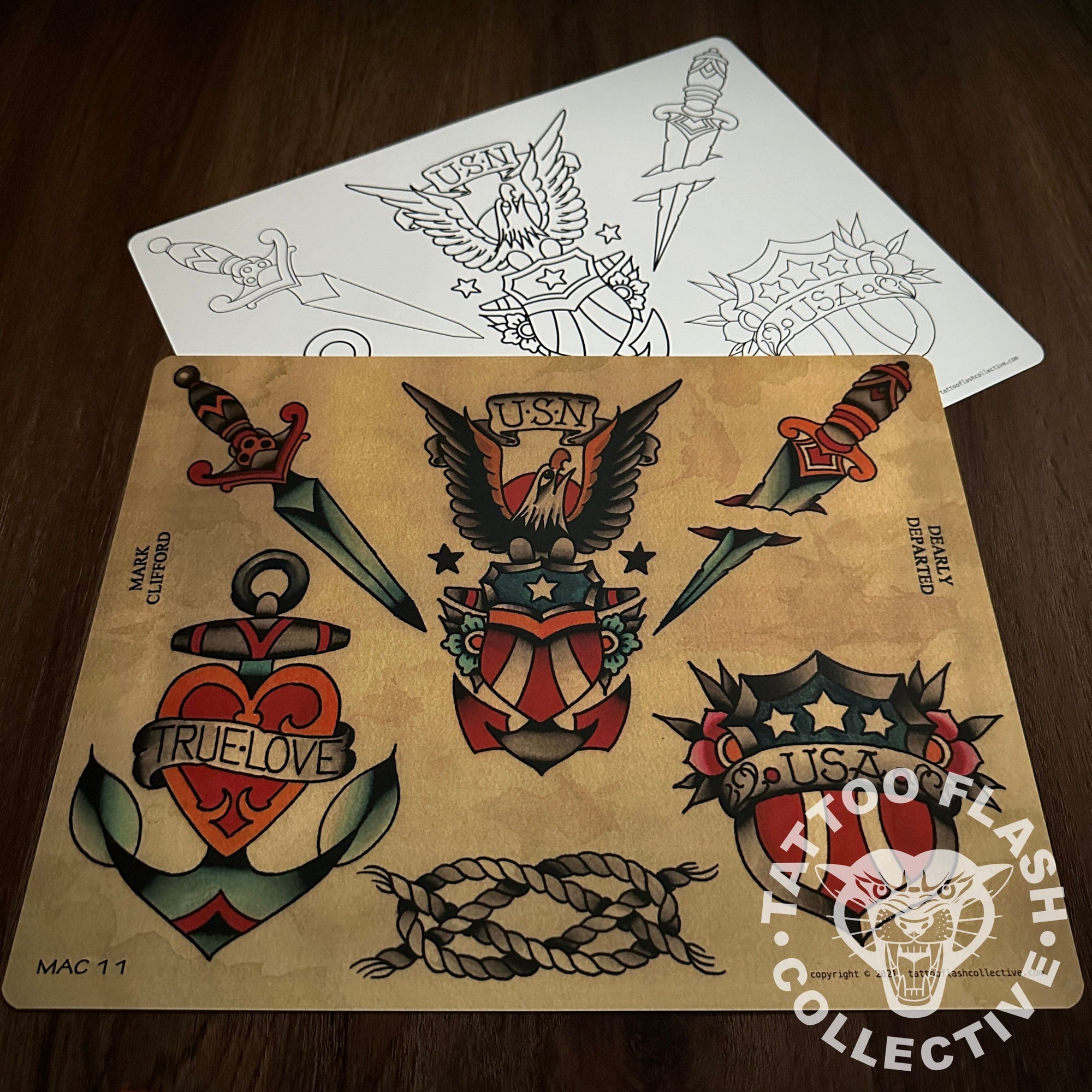 Mark Clifford Flash Mark Clifford Tattoo Flash #11