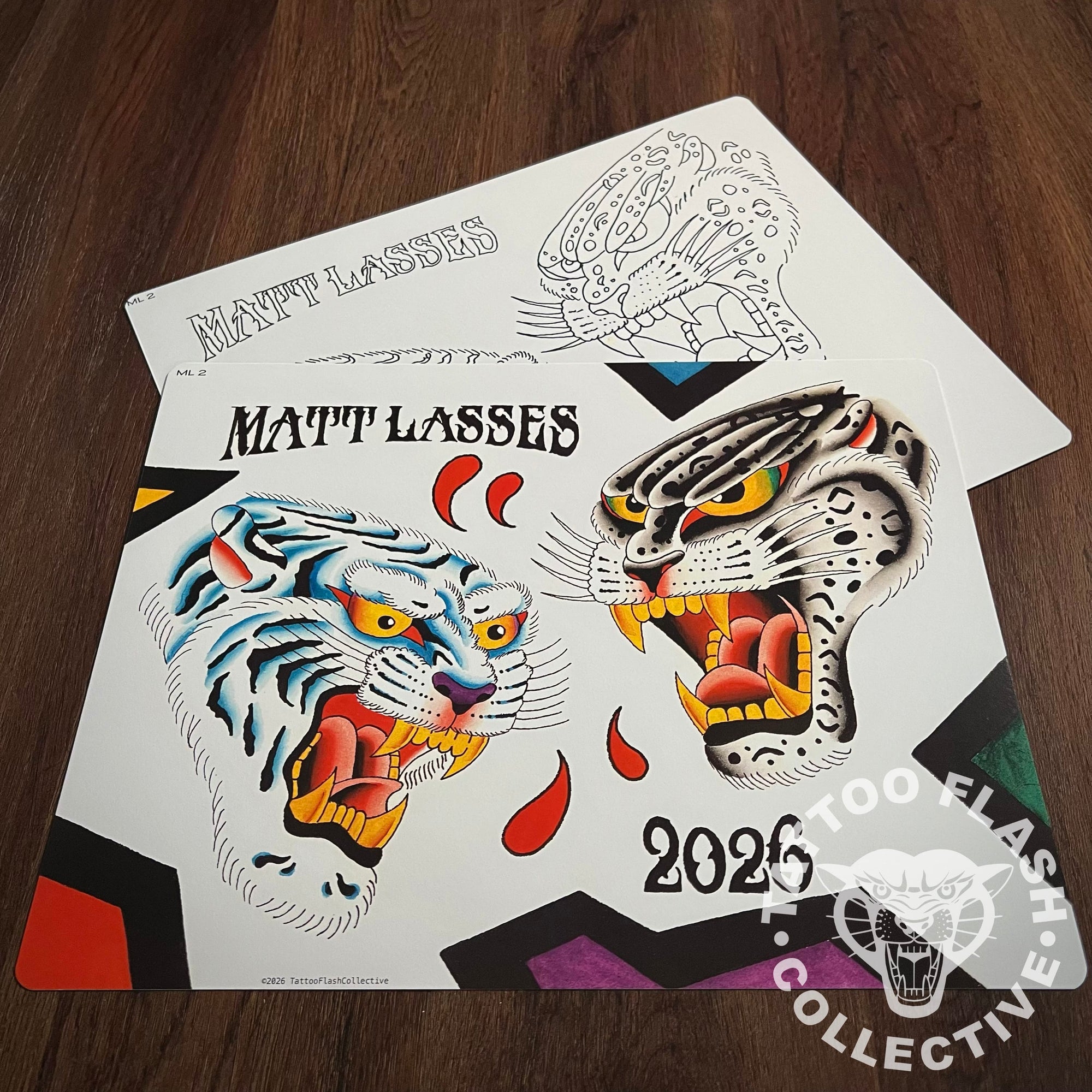 Matt Lasses Flash Matt Lasses Tattoo Flash #02