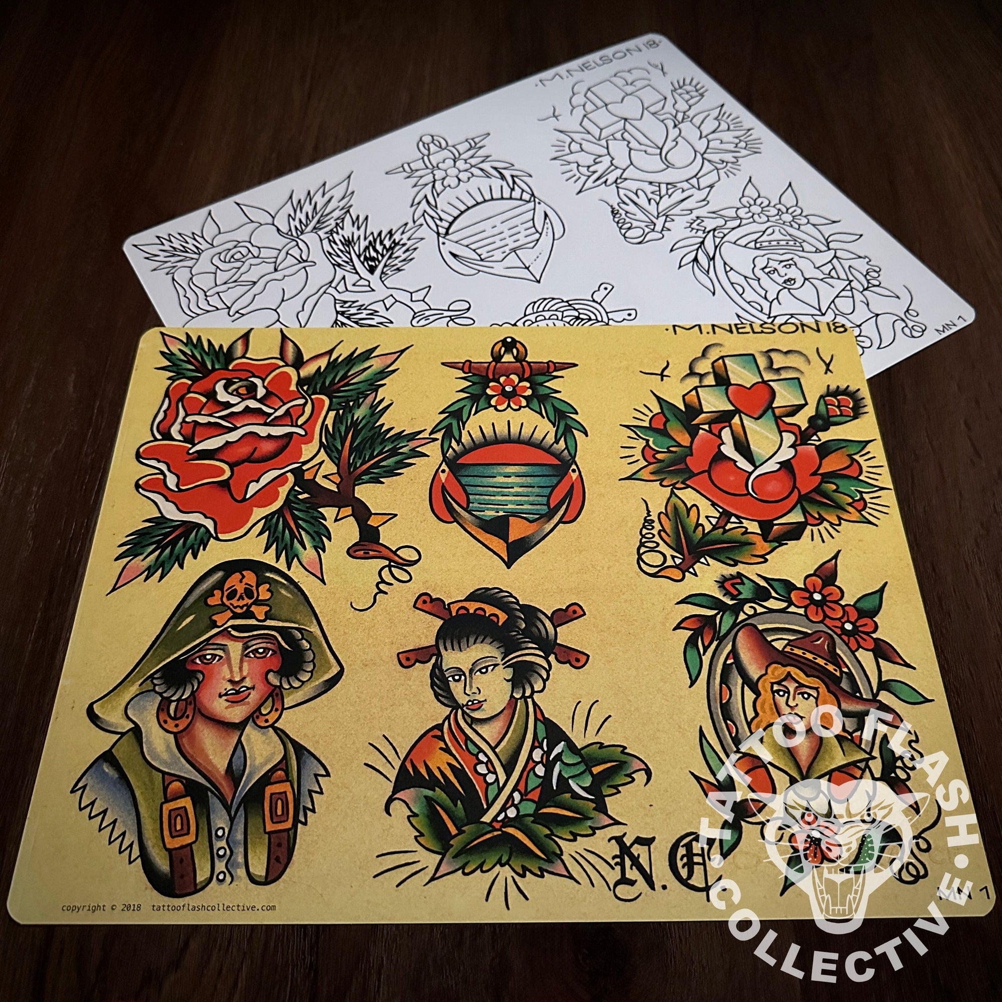 Matt Nelson Flash Matt Nelson Tattoo Flash #01