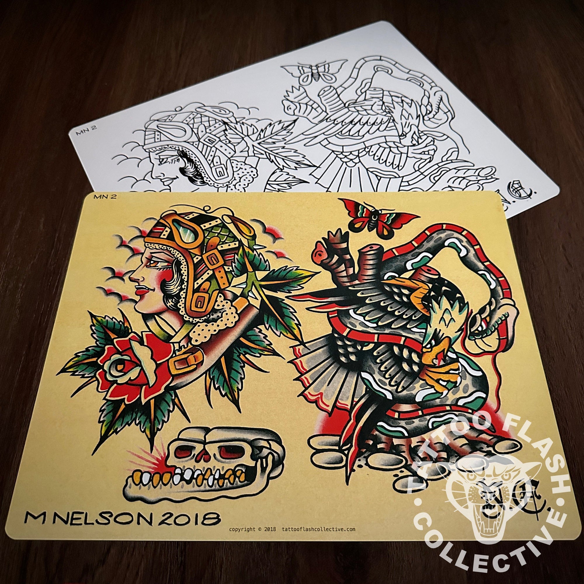 Matt Nelson Flash Matt Nelson Tattoo Flash #02