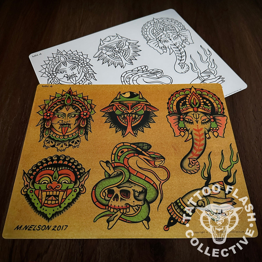 Matt Nelson Flash Matt Nelson Tattoo Flash #04