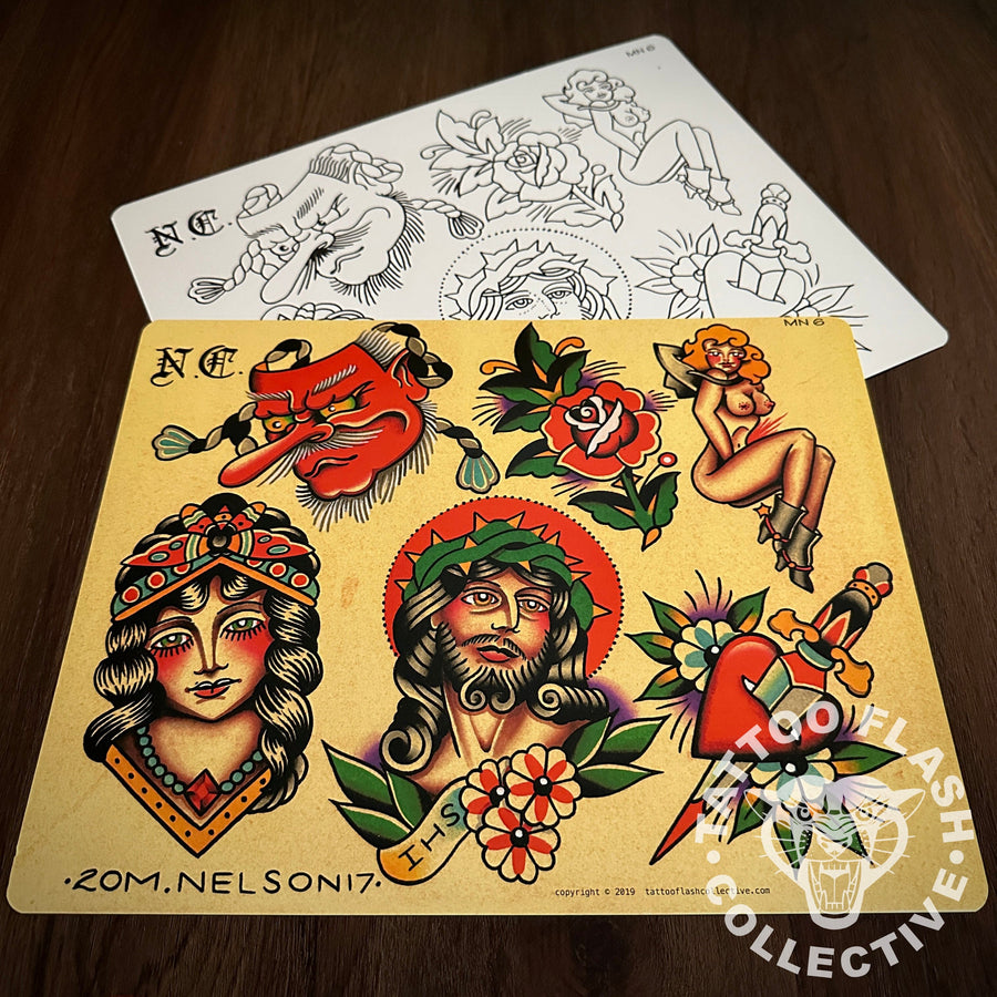 Matt Nelson Flash Matt Nelson Tattoo Flash #06