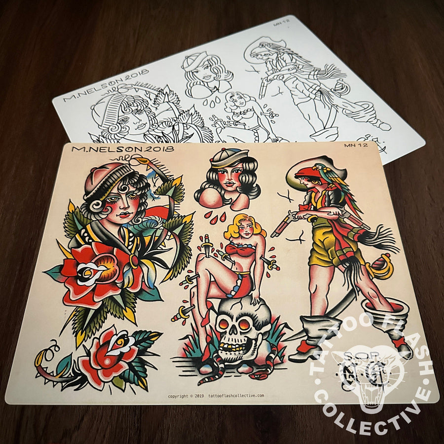 Matt Nelson Flash Matt Nelson Tattoo Flash #12