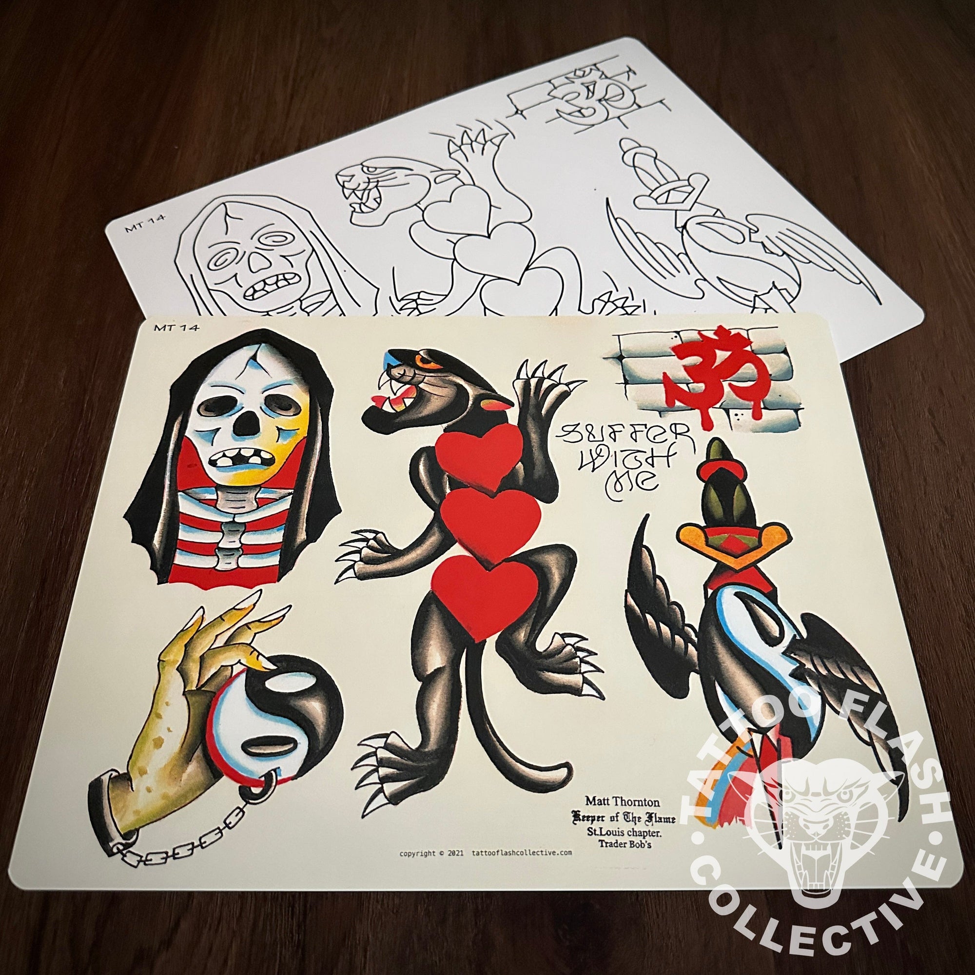 Matt Thornton Flash Matt Thornton Tattoo Flash #14