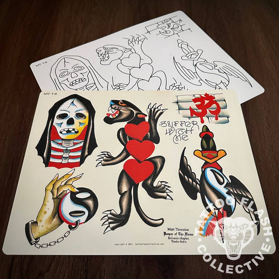 Matt Thornton Flash Matt Thornton Tattoo Flash #14