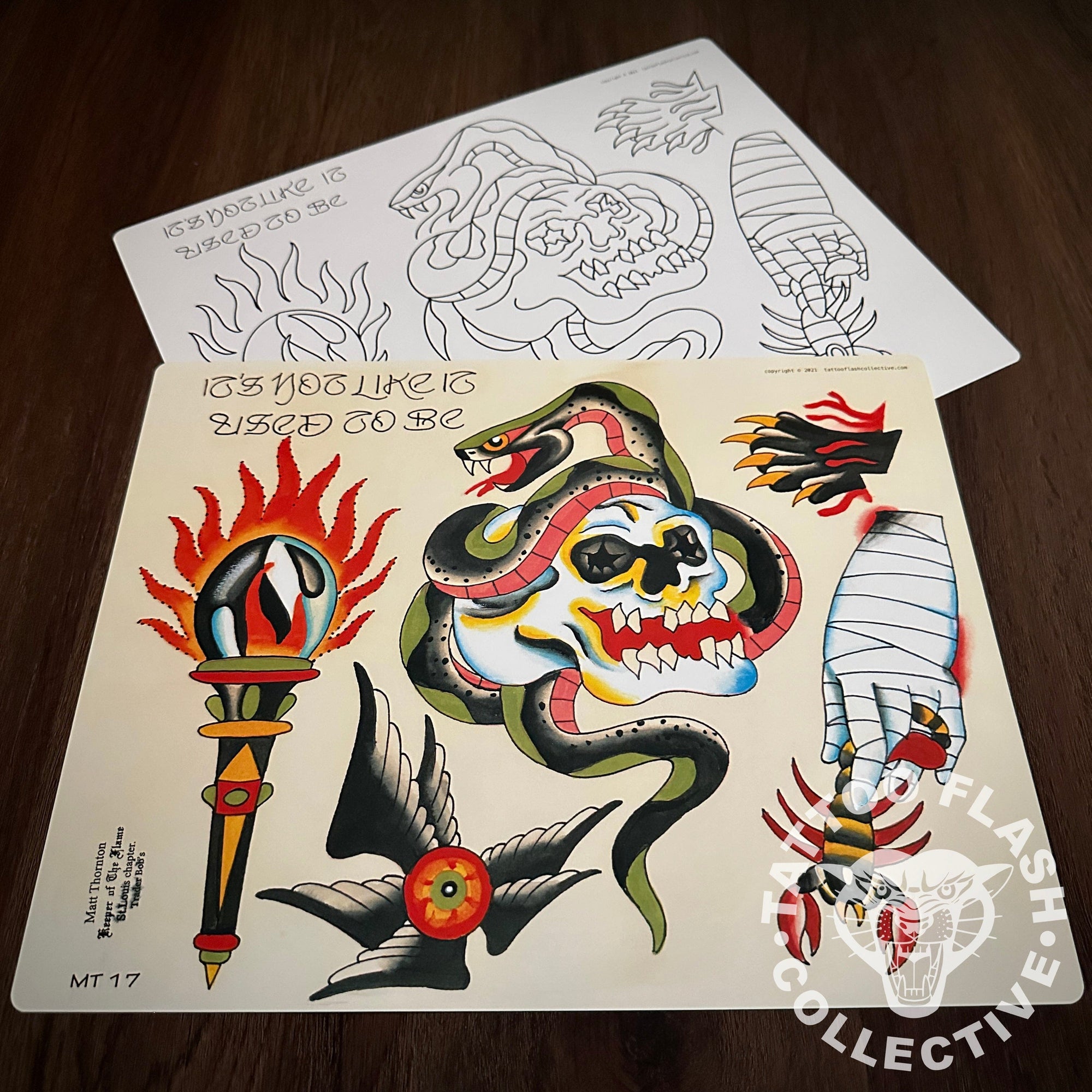 Matt Thornton Flash Matt Thornton Tattoo Flash #17