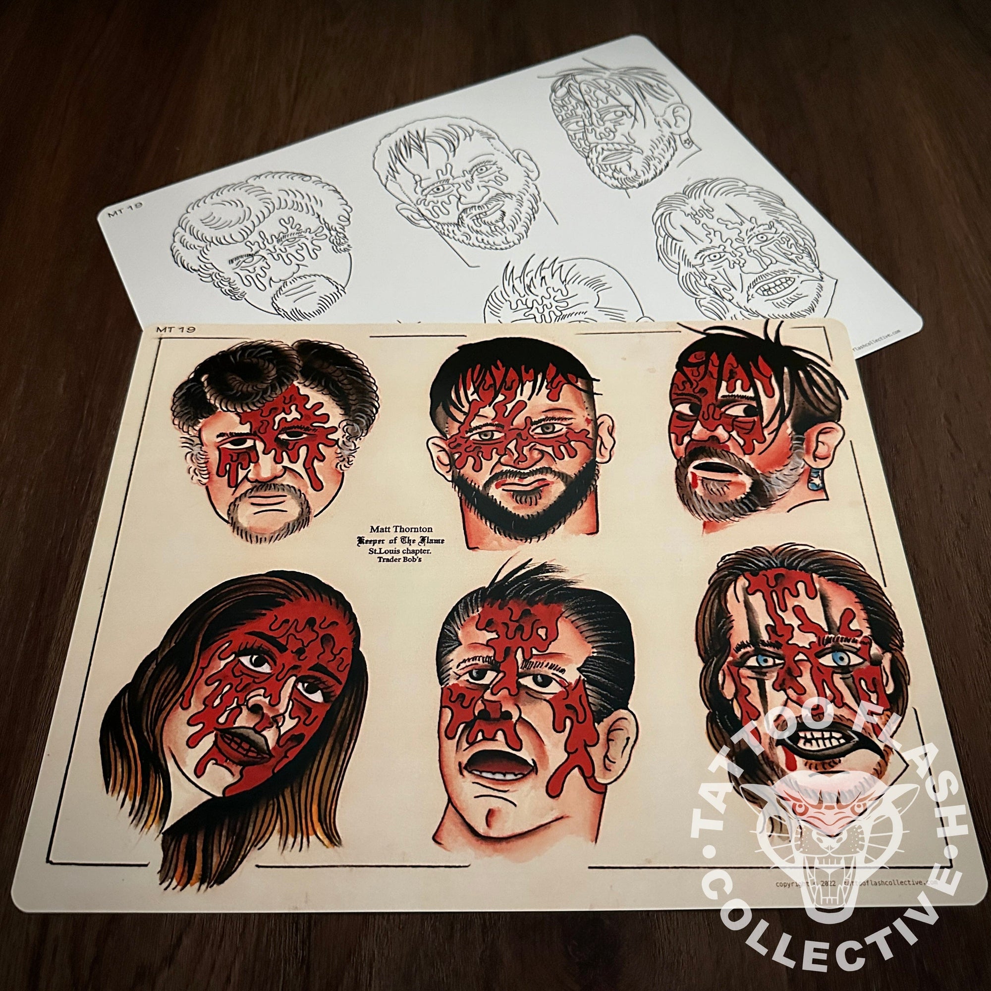 Matt Thornton Flash Matt Thornton Tattoo Flash #19