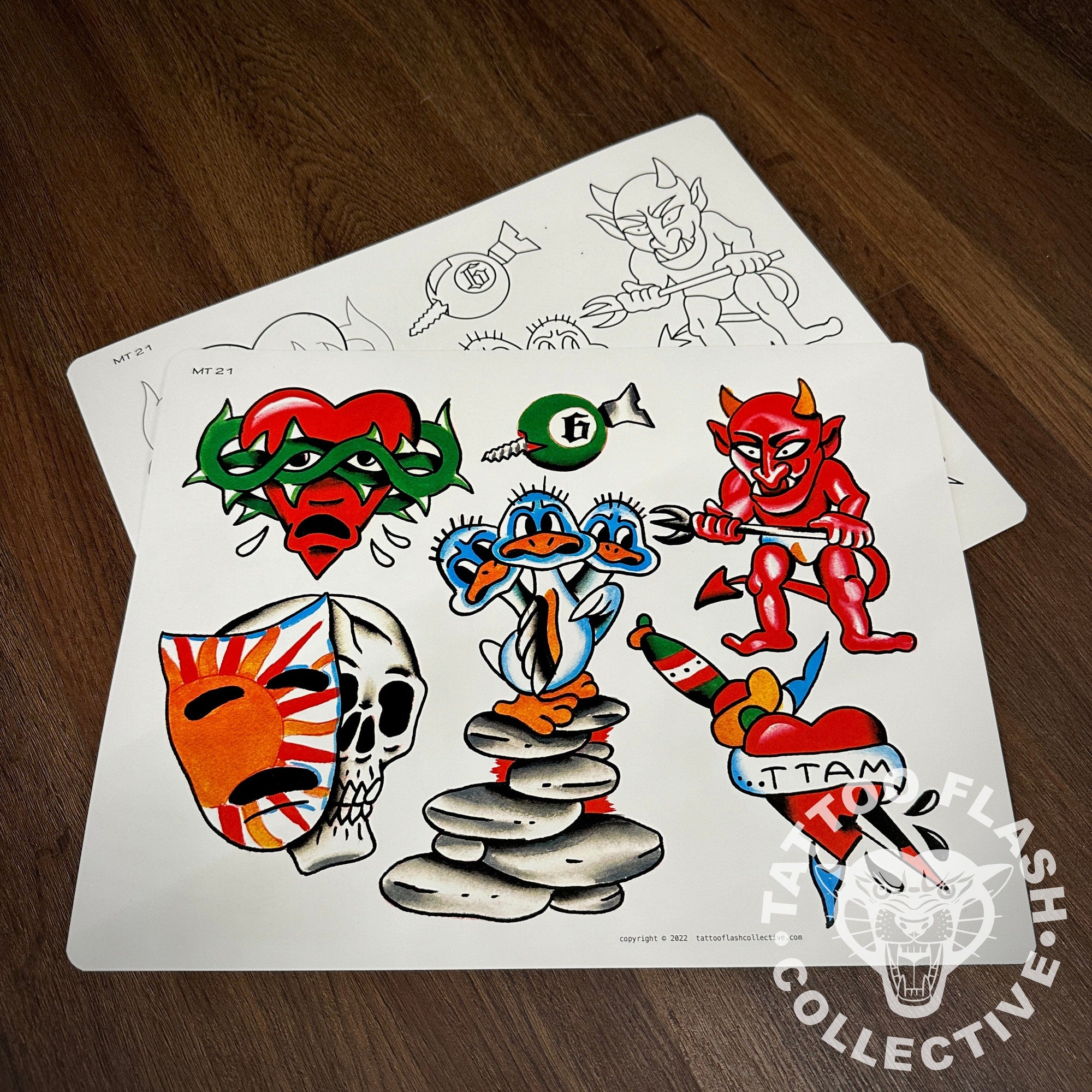 Matt Thornton Flash Matt Thornton Tattoo Flash #21